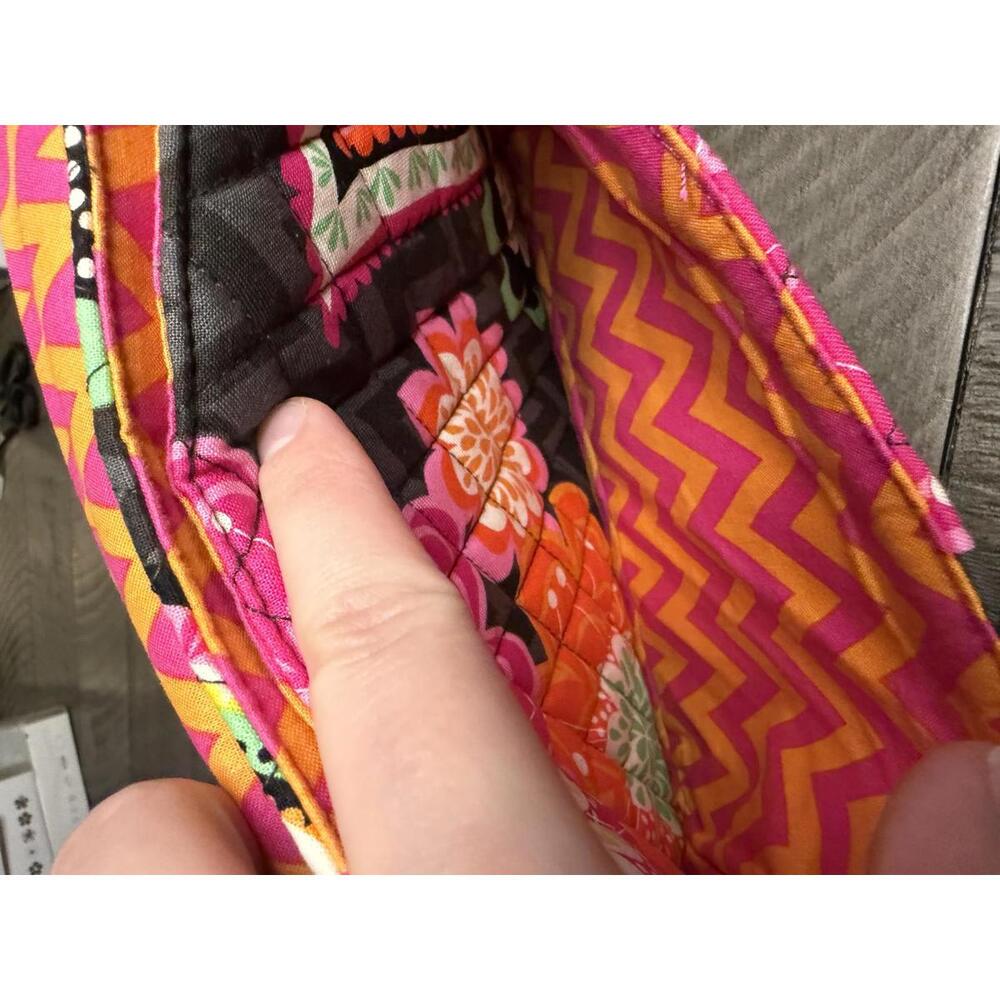 Vera Bradley Turnlock Crossbody Bag in Ziggy Zinnia pattern - Picture 6 of 13